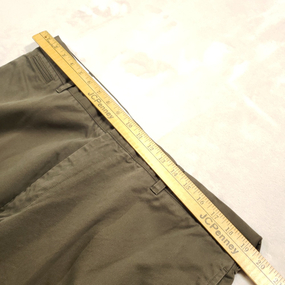 Filson Chino Pants Mens 38 Olive Green Cotton Twill Straight Leg Work Trousers - Picture 6 of 10
